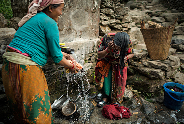 Mostra donne nepalesi