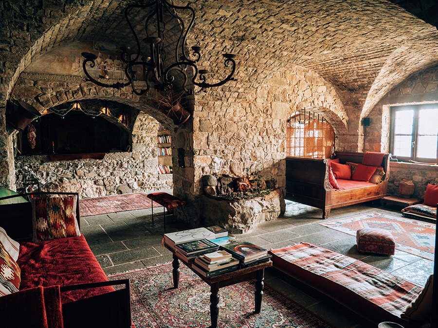 Hotel in Umbria sala principale Eremito del Alma