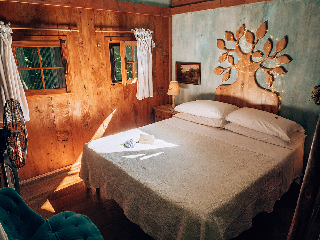 Dormire in una casa sull'albero