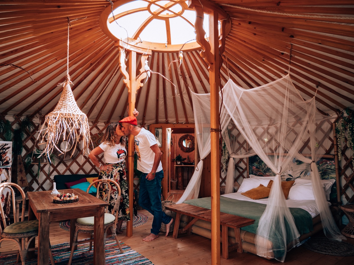 dormire in una yurta in toscana