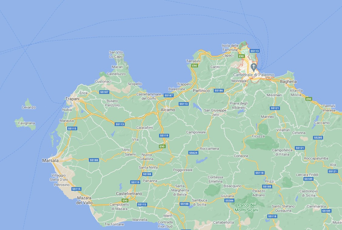 dove si trova palermo mappa