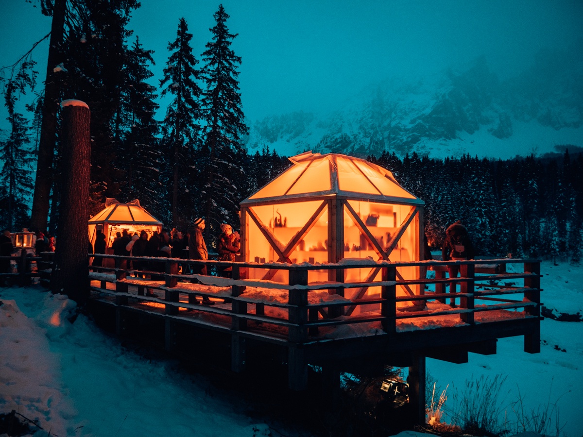 lago di carezza mercatino di natale
