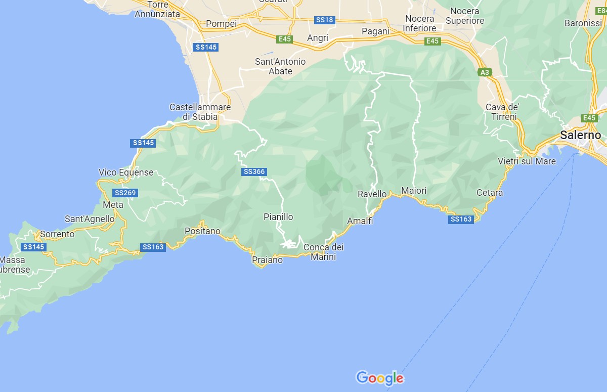 Come raggiungere la Costa d'Amalfi